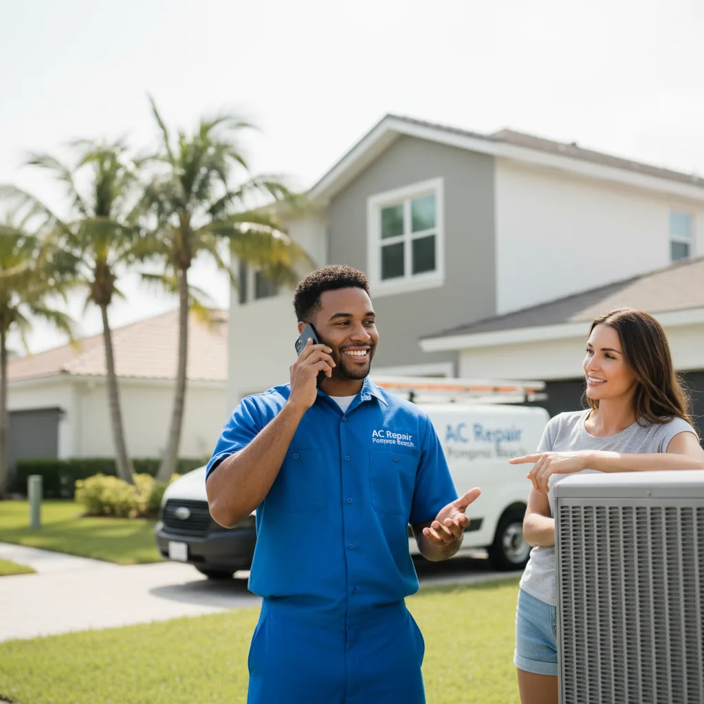 AC Repair Pompano Beach customer support in Check